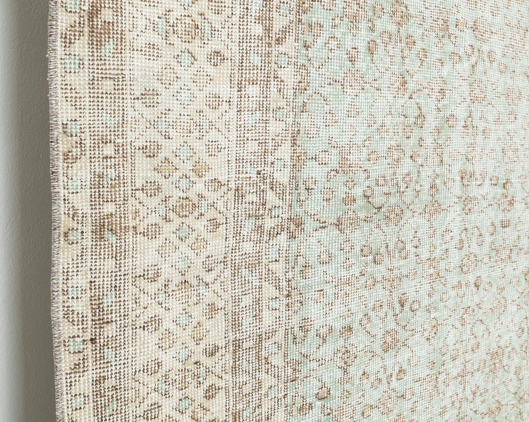 Multicolor Turkish Oushak Rug 6'8" x 10'1" Hand-Knotted | No. VR65833