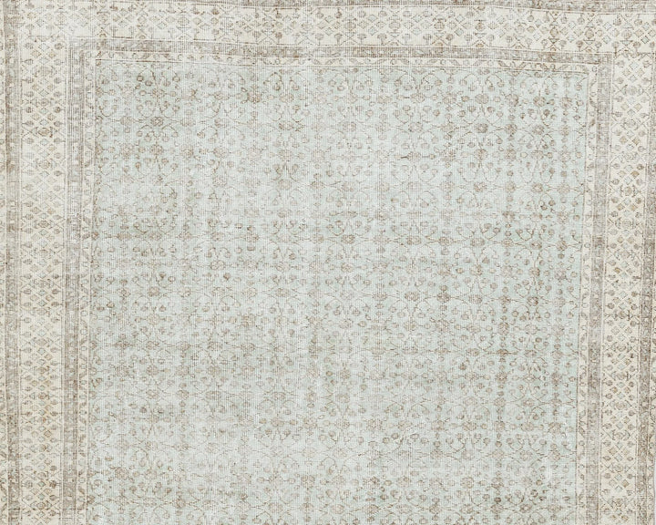 Multicolor Turkish Oushak Rug 6' 8" x 10' 1" Hand-Knotted | No. VR65833