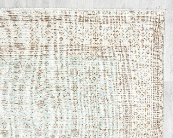 Multicolor Turkish Oushak Rug 6' 8" x 10' 1" Hand-Knotted | No. VR65833