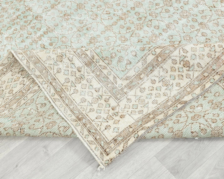 Multicolor Turkish Oushak Rug 6'8" x 10'1" Hand-Knotted | No. VR65833