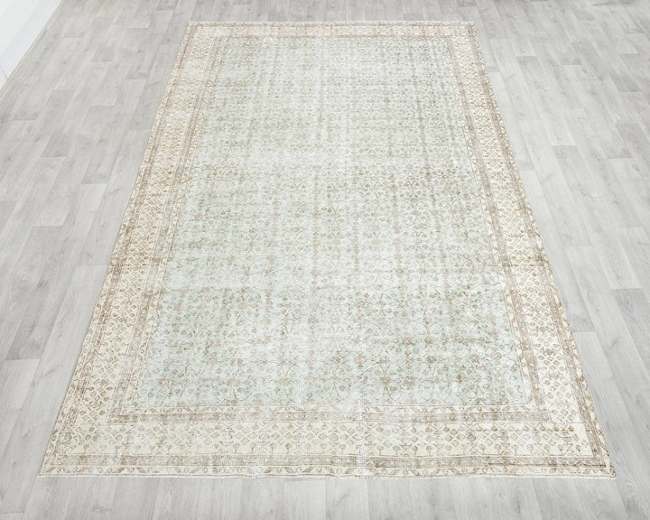 Multicolor Turkish Oushak Rug 6'8" x 10'1" Hand-Knotted | No. VR65833