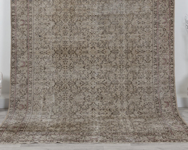 Multicolor Turkish Oushak Rug 6' 4" x 9' 4" Hand-Knotted | No. VR65907