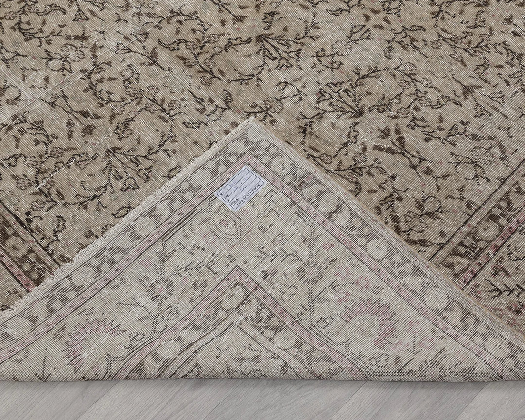 Multicolor Turkish Oushak Rug 6' 4" x 9' 4" Hand-Knotted | No. VR65907
