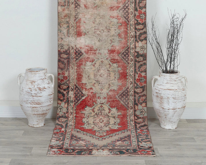 Multicolor Turkish Oushak Rug 2'9" x 9' Hand-Knotted view