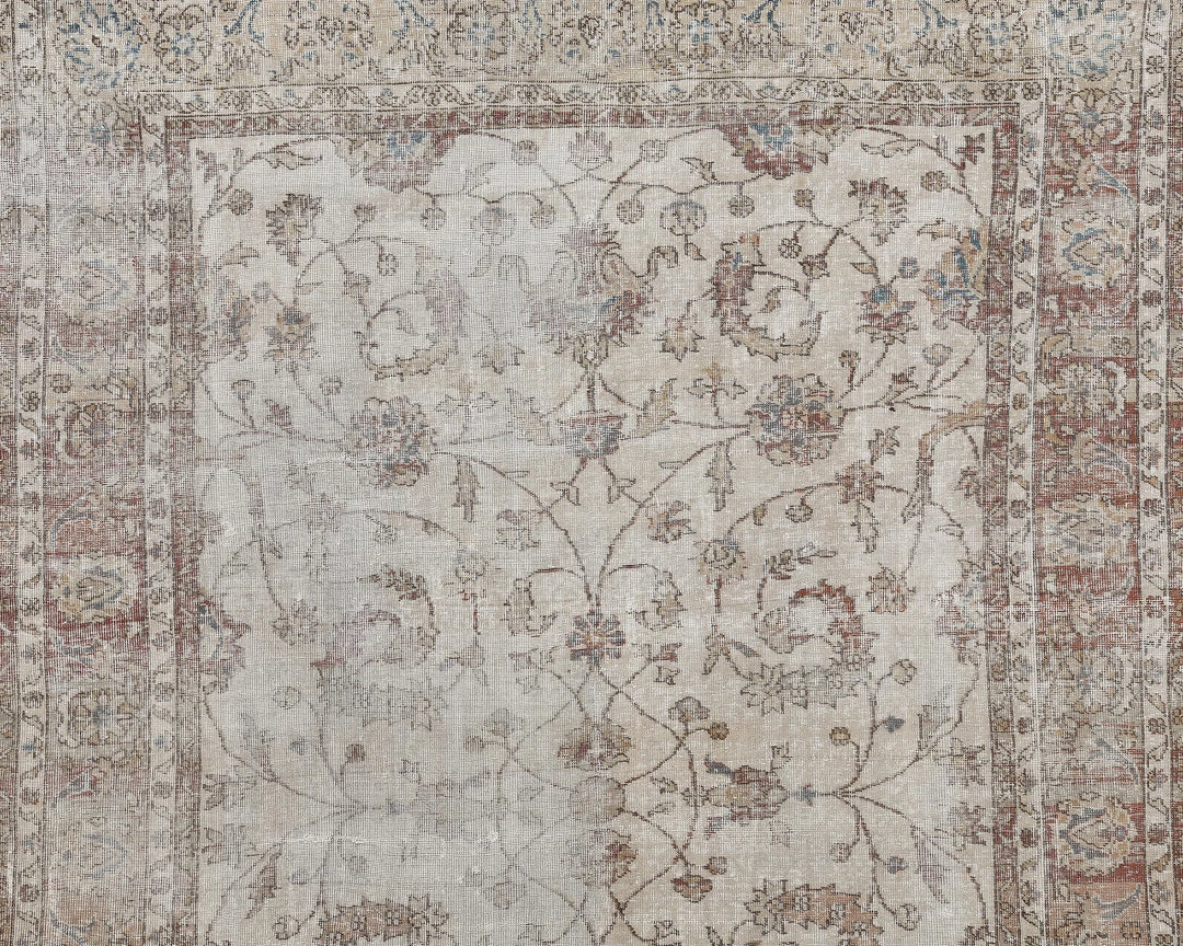 Multicolor Turkish Oushak Rug 6'10" x 9'11" Hand-Knotted | No. VR66192