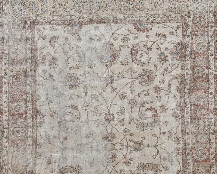 Multicolor Turkish Oushak Rug 6'10" x 9'11" Hand-Knotted | No. VR66192