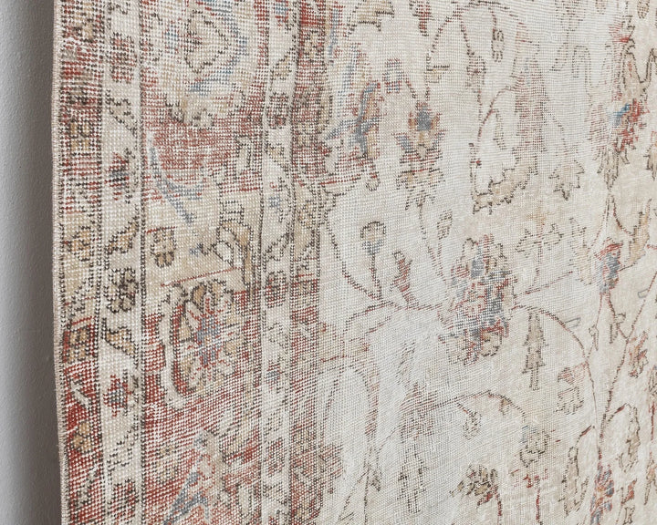 Multicolor Turkish Oushak Rug 6'10" x 9'11" Hand-Knotted | No. VR66192