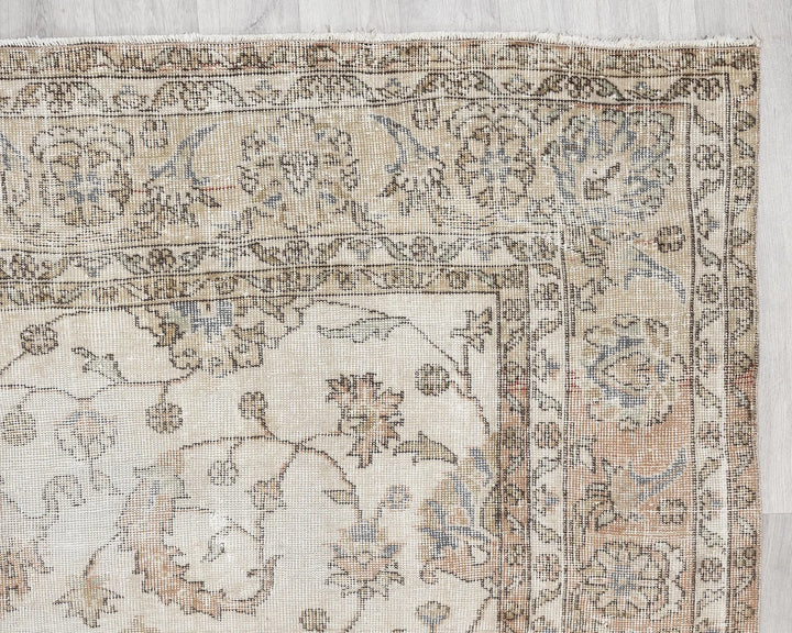 Multicolor Turkish Oushak Rug 6'10" x 9'11" Hand-Knotted | No. VR66192