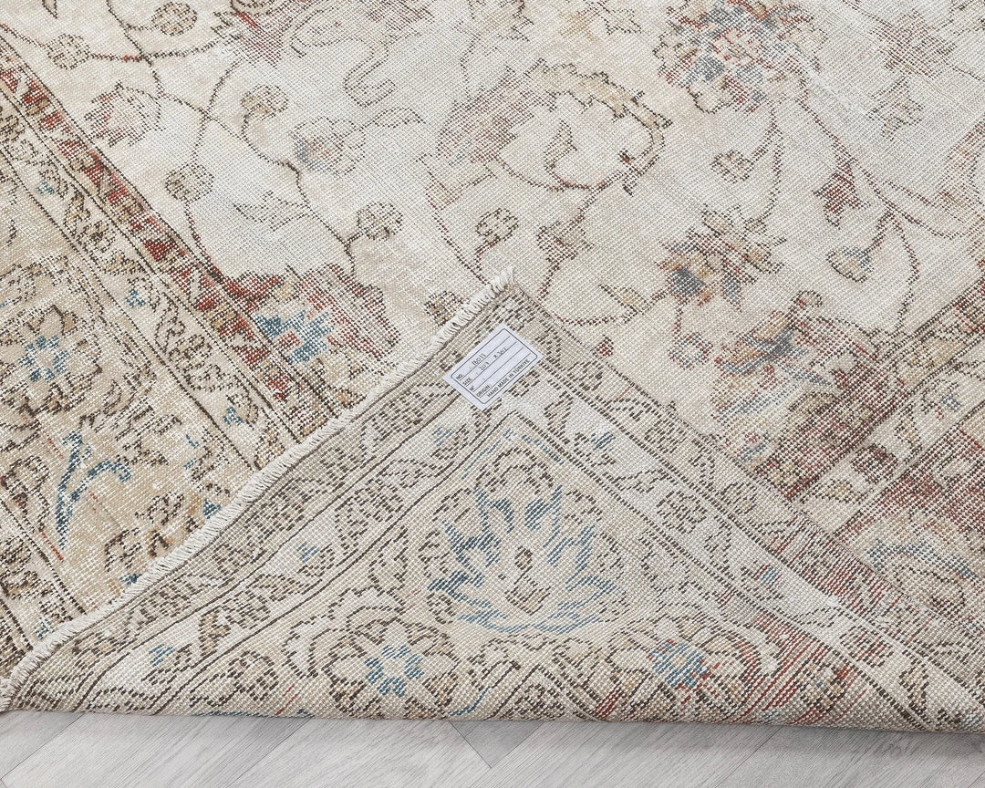Multicolor Turkish Oushak Rug 6'10" x 9'11" Hand-Knotted | No. VR66192