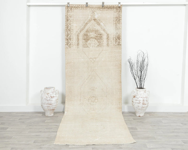 Beige Runner Rug 3' 7" x 11' 6" | No. VR66198