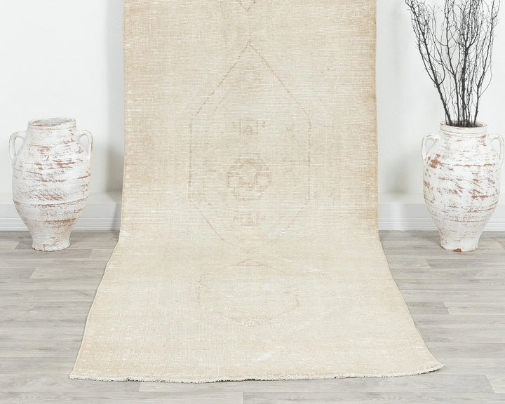 Beige Runner Rug 3' 7" x 11' 6" | No. VR66198