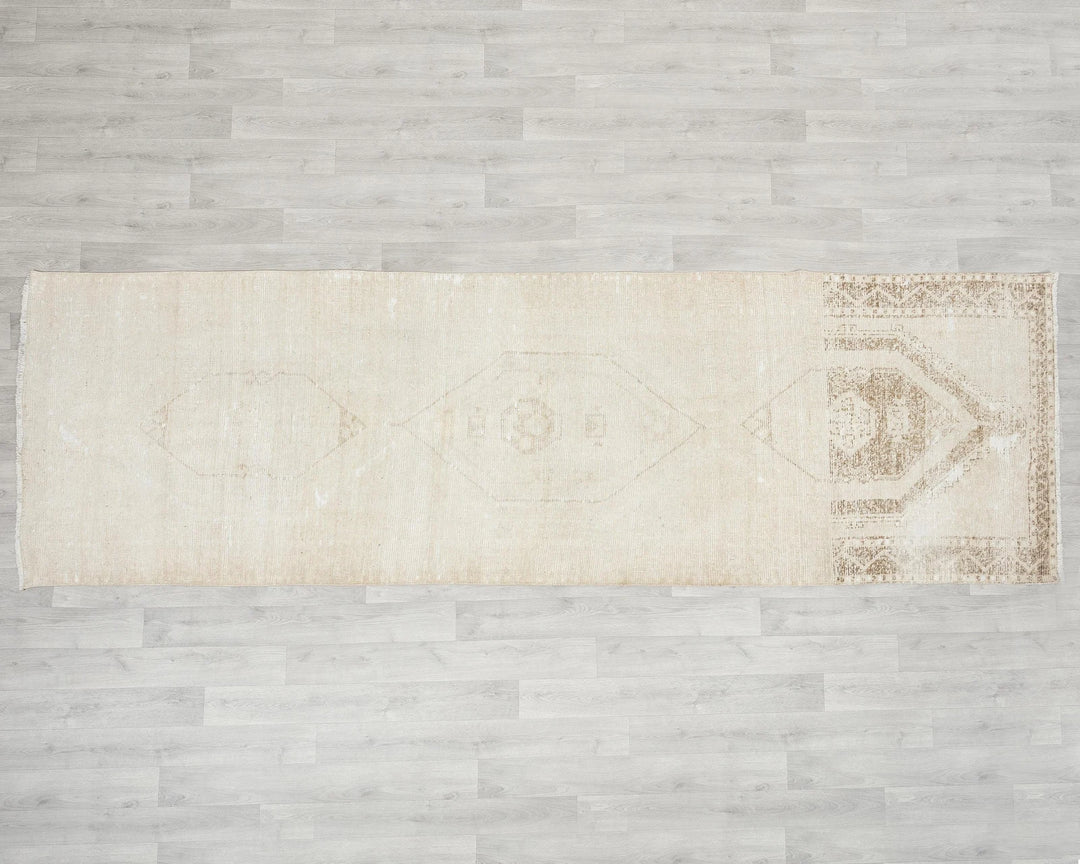 Beige Runner Rug 3' 7" x 11' 6" | No. VR66198