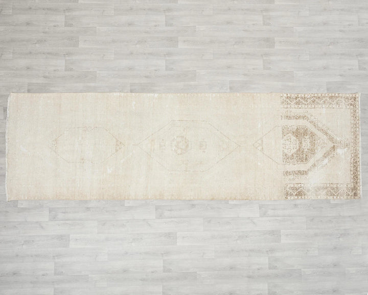 Beige Runner Rug 3' 7" x 11' 6" | No. VR66198