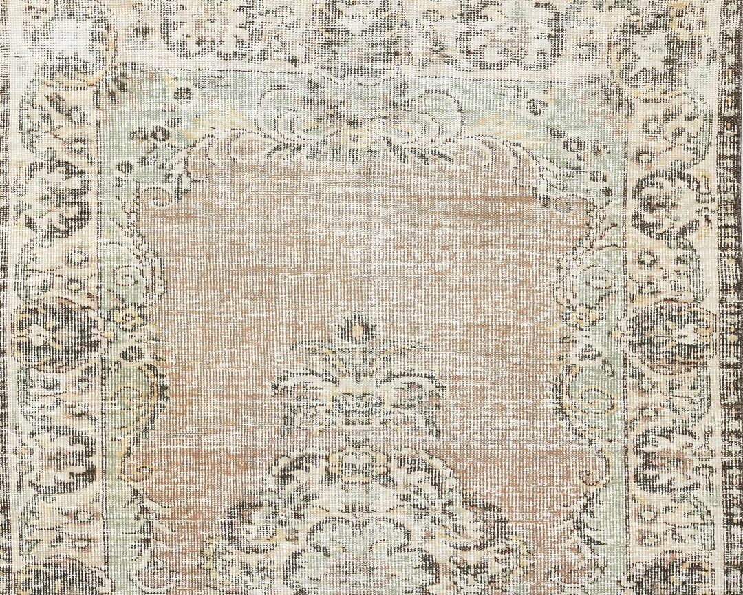 Beige Turkish Oushak Rug 5' x 8' 5" Hand-Knotted view