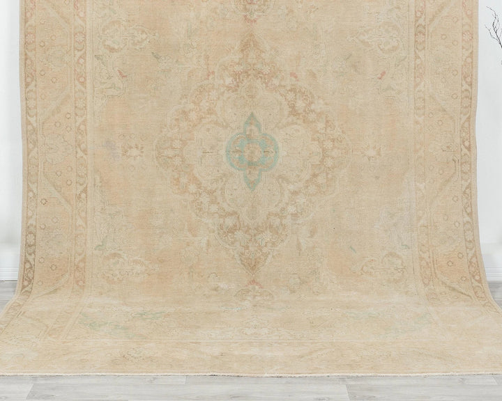 Multicolor Turkish Oushak Rug 6' 5" x 9' 7" Hand-Knotted | No. VR66306