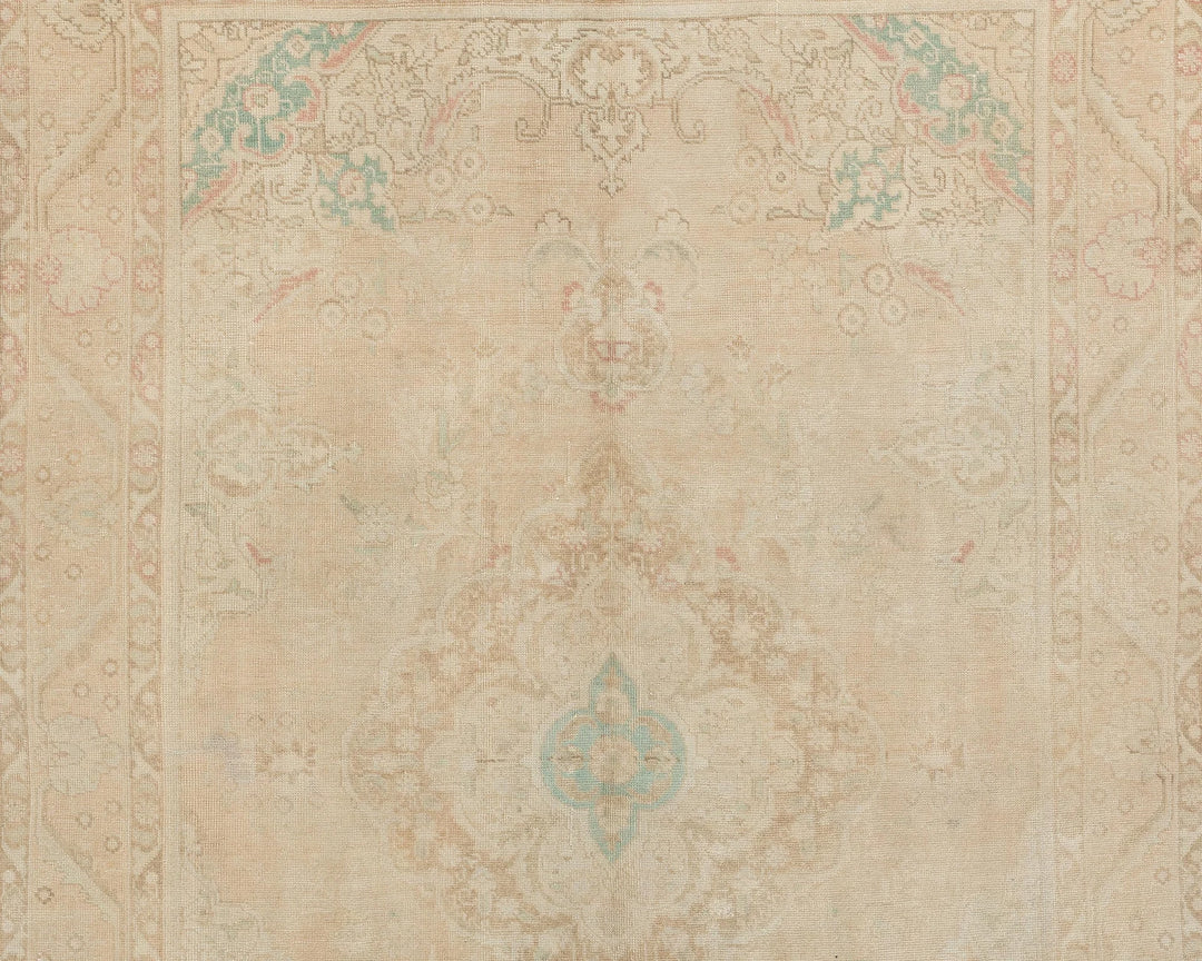 Multicolor Turkish Oushak Rug 6' 5" x 9' 7" Hand-Knotted | No. VR66306
