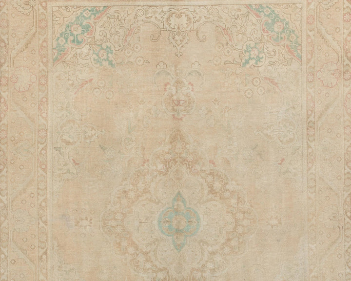 Multicolor Turkish Oushak Rug 6' 5" x 9' 7" Hand-Knotted | No. VR66306