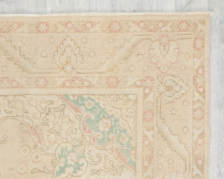 Multicolor Turkish Oushak Rug 6' 5" x 9' 7" Hand-Knotted | No. VR66306