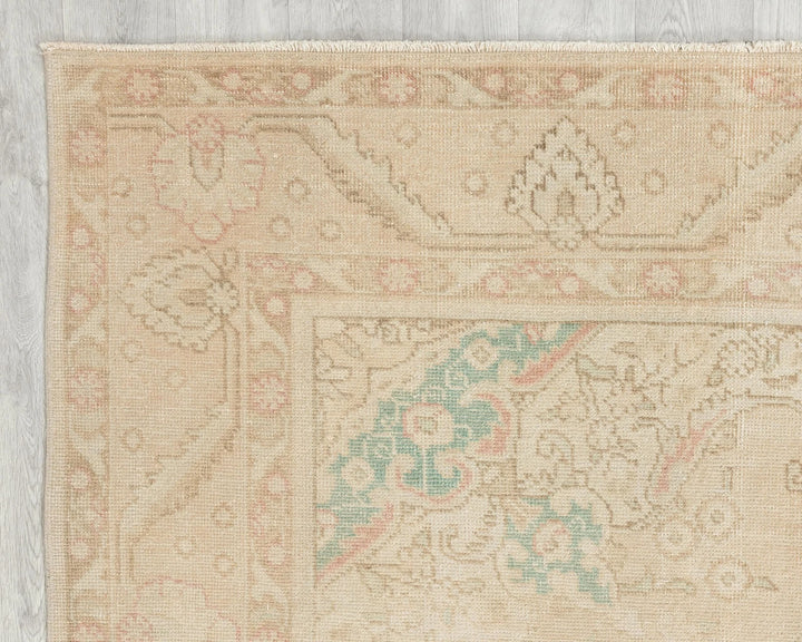 Multicolor Turkish Oushak Rug 6' 5" x 9' 7" Hand-Knotted | No. VR66306