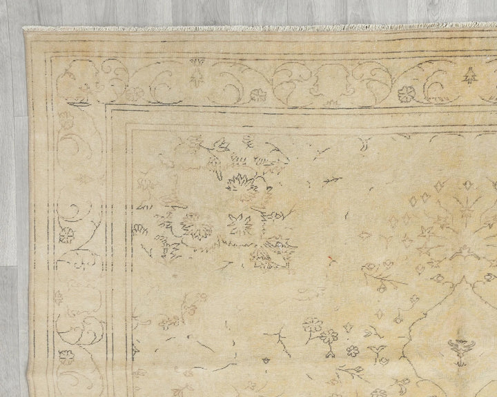 Multicolor Turkish Oushak Rug 6' 6" x 9' 7" Hand-Knotted | No. VR66355
