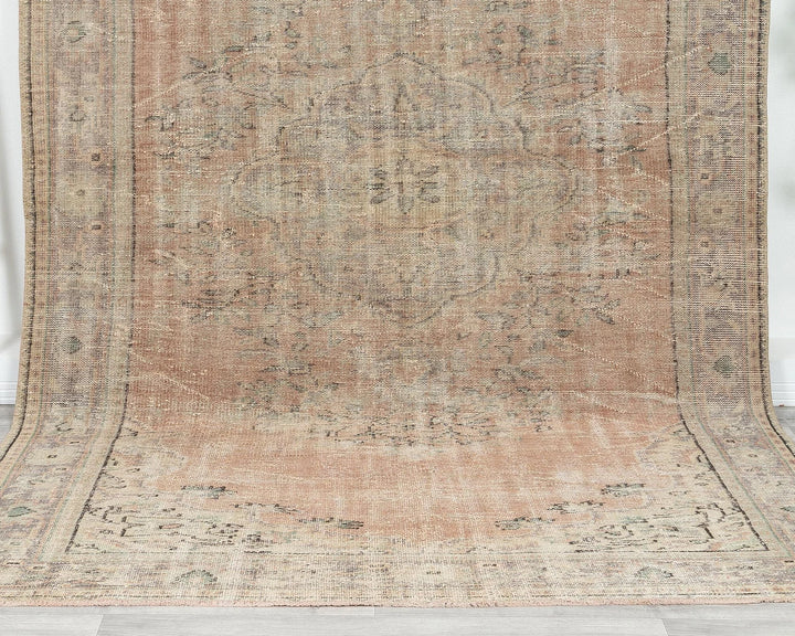 Multicolor Turkish Oushak Rug 6' 1" x 10' Hand-Knotted | No. VR66788