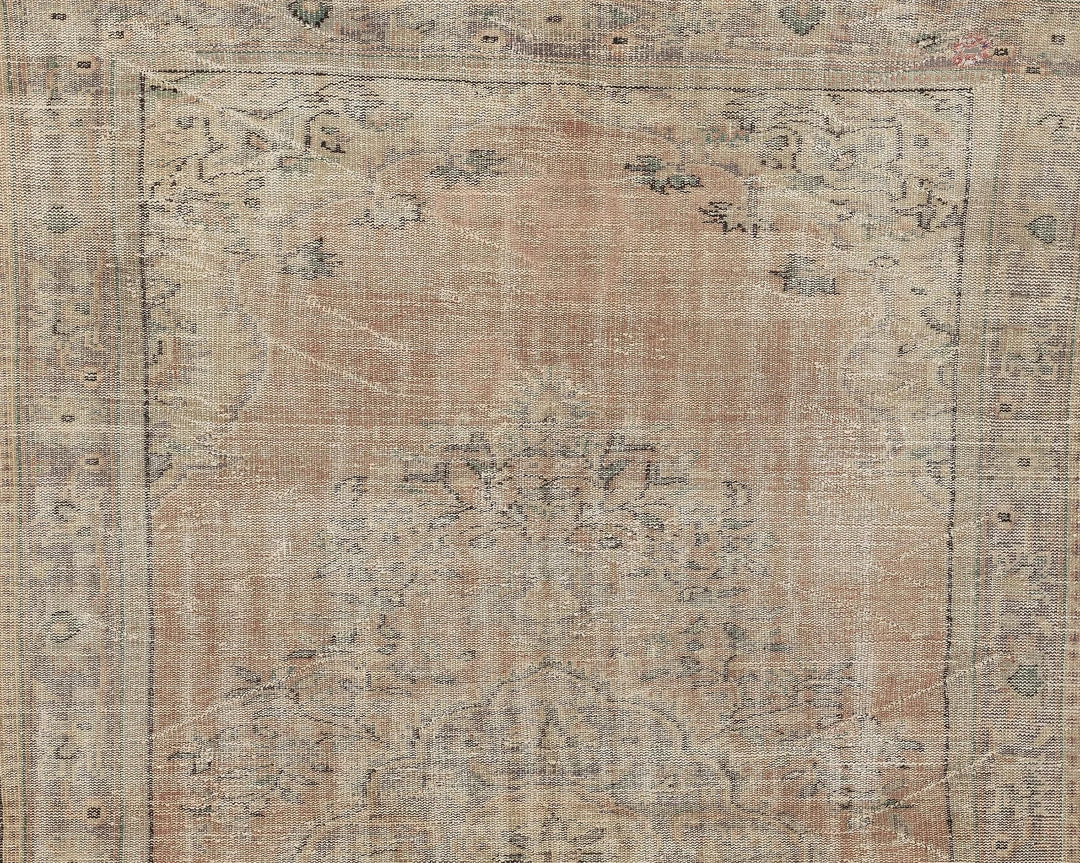 Multicolor Turkish Oushak Rug 6' 1" x 10' Hand-Knotted | No. VR66788
