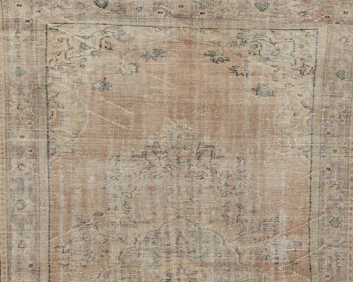 Multicolor Turkish Oushak Rug 6' 1" x 10' Hand-Knotted | No. VR66788