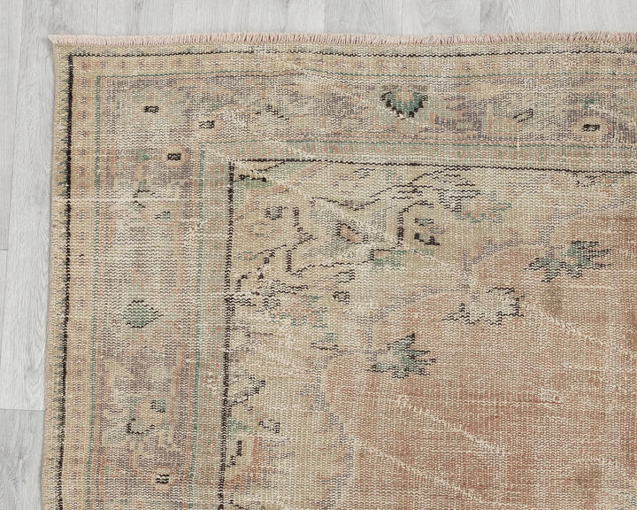 Multicolor Turkish Oushak Rug 6' 1" x 10' Hand-Knotted | No. VR66788