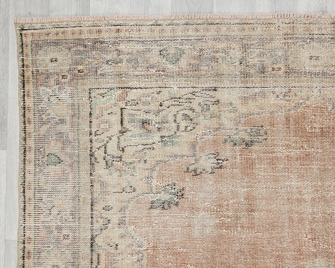 Multicolor Turkish Oushak Rug 6' 1" x 10' Hand-Knotted | No. VR66788
