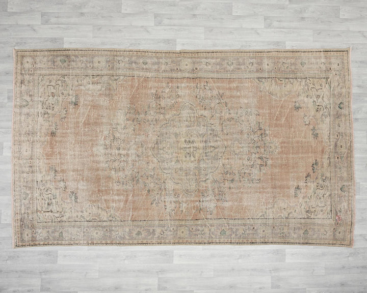 Multicolor Turkish Oushak Rug 6' 1" x 10' Hand-Knotted | No. VR66788