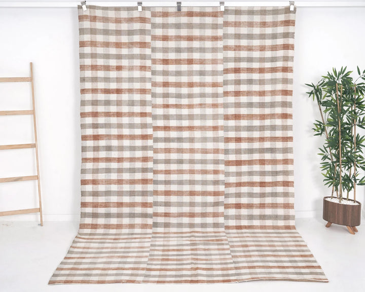 Multicolor Turkish Kilim Rug 6' 3" x 9' 9" Flat-Weave | No. VR66792