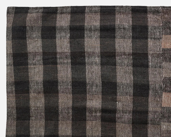 Brown Turkish Kilim Rug 6' x 9' 7" Flat-Weave | No. VR67127