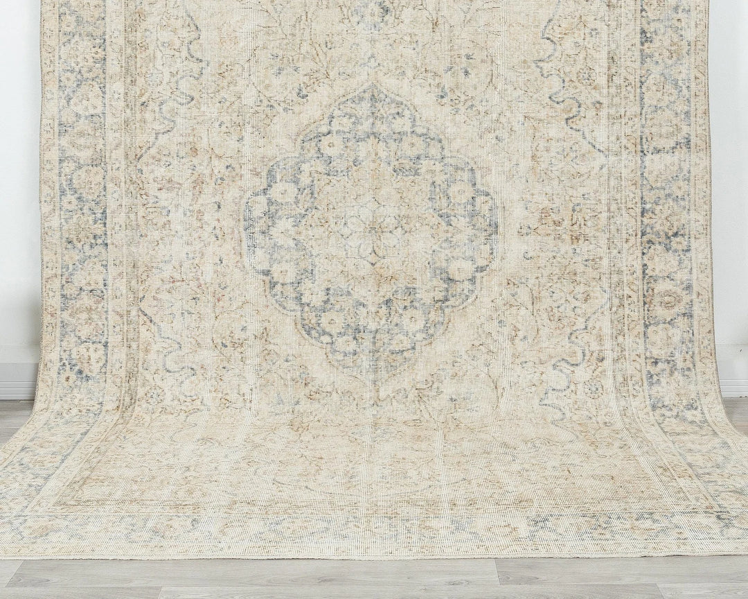 Multicolor Turkish Oushak Rug 6'9" x 9'11" Hand-Knotted | No. VR67169