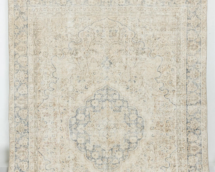 Multicolor Turkish Oushak Rug 6'9" x 9'11" Hand-Knotted | No. VR67169
