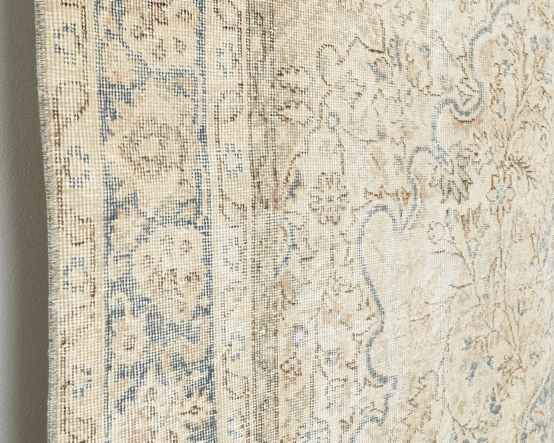 Multicolor Turkish Oushak Rug 6'9" x 9'11" Hand-Knotted | No. VR67169