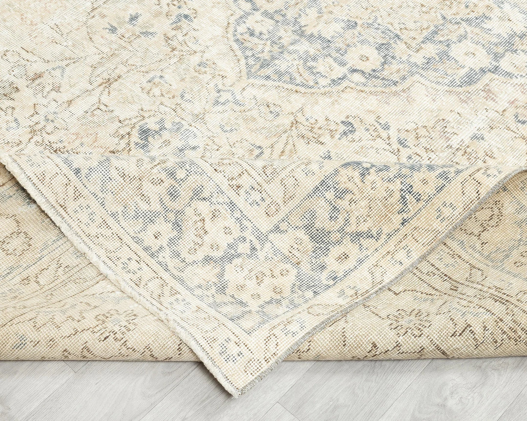 Multicolor Turkish Oushak Rug 6'9" x 9'11" Hand-Knotted | No. VR67169
