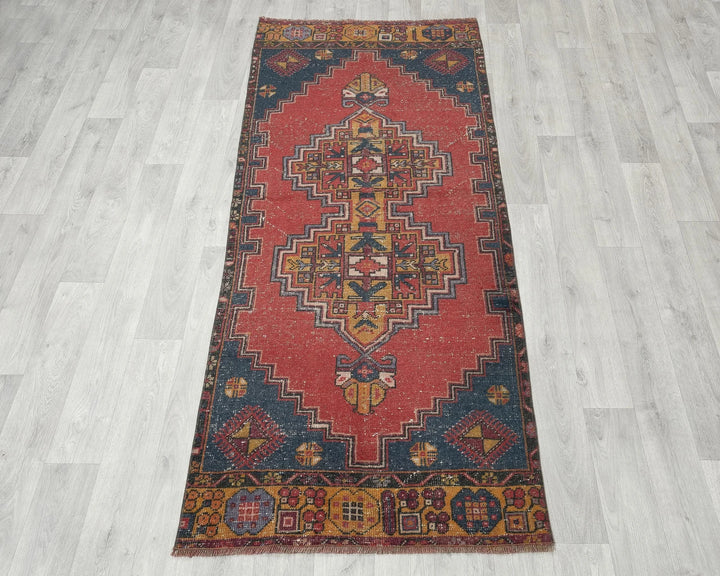 Multicolor Turkish Oushak Rug 2'8" x 6'7" Hand-Knotted | No. VR67209