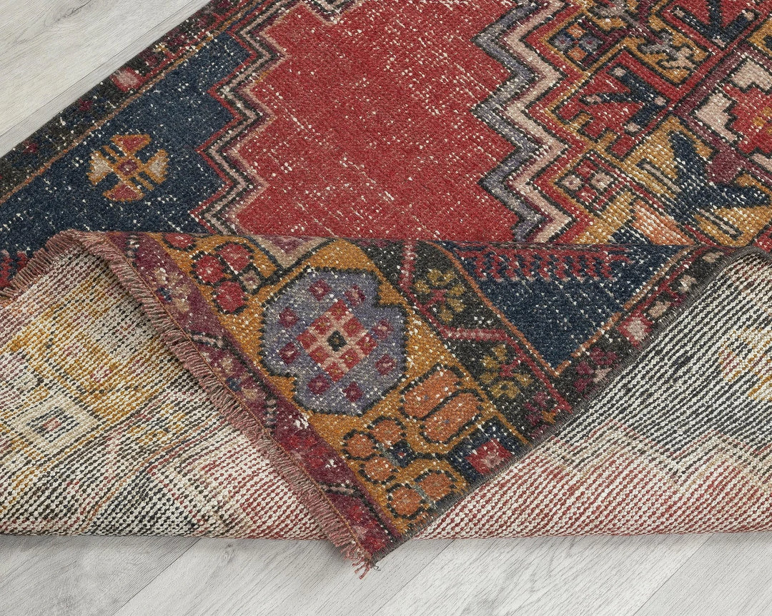 Multicolor Turkish Oushak Rug 2'8" x 6'7" Hand-Knotted | No. VR67209