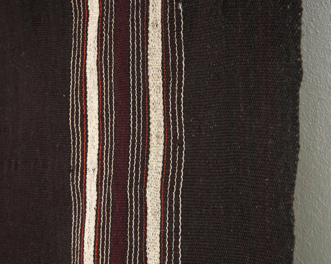 Brown Turkish Kilim Rug 4' 10" x 6' 7" Flat-Weave | No. VR67230