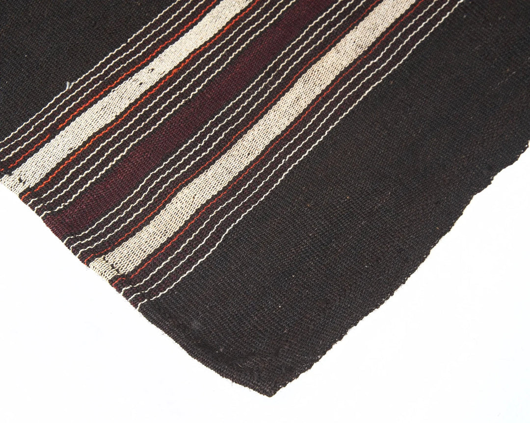 Brown Turkish Kilim Rug 4' 10" x 6' 7" Flat-Weave | No. VR67230