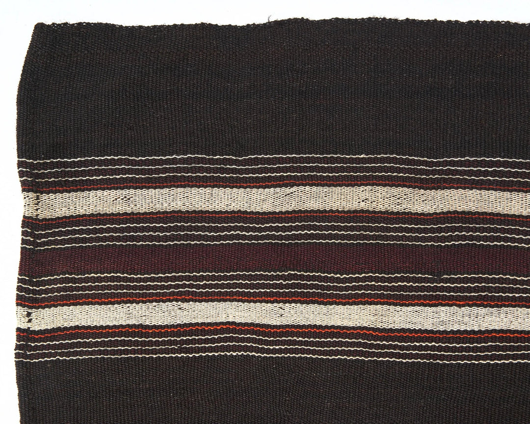 Brown Turkish Kilim Rug 4' 10" x 6' 7" Flat-Weave | No. VR67230