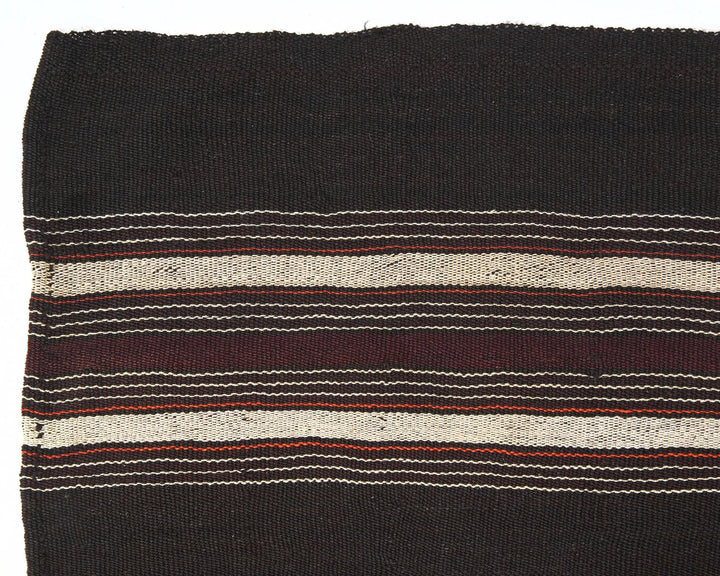 Brown Turkish Kilim Rug 4' 10" x 6' 7" Flat-Weave | No. VR67230
