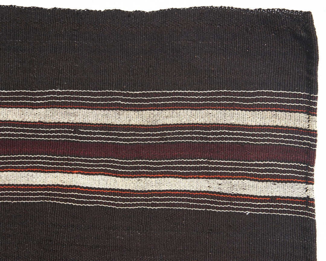 Brown Turkish Kilim Rug 4' 10" x 6' 7" Flat-Weave | No. VR67230