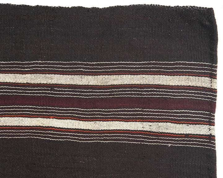 Brown Turkish Kilim Rug 4' 10" x 6' 7" Flat-Weave | No. VR67230
