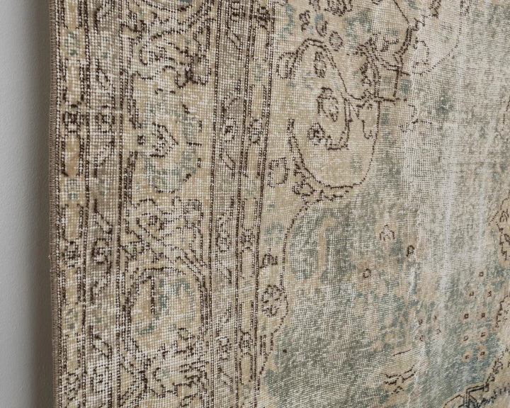 Blue Turkish Oushak Rug 6' 11" x 10' 10" Hand-Knotted | No. VR67308