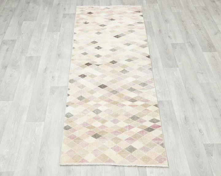 Beige Turkish Oushak Rug 2'2" x 5'10" Hand-Knotted | No. VR67604