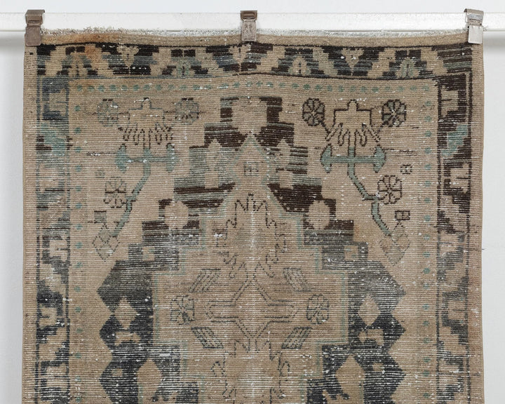 Multicolor Turkish Oushak Rug 3' 5" x 14' 6" Hand-Knotted | No. VR67646
