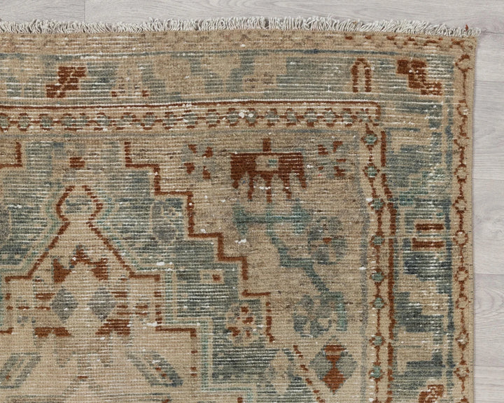 Multicolor Turkish Oushak Rug 3' 5" x 14' 6" Hand-Knotted | No. VR67646