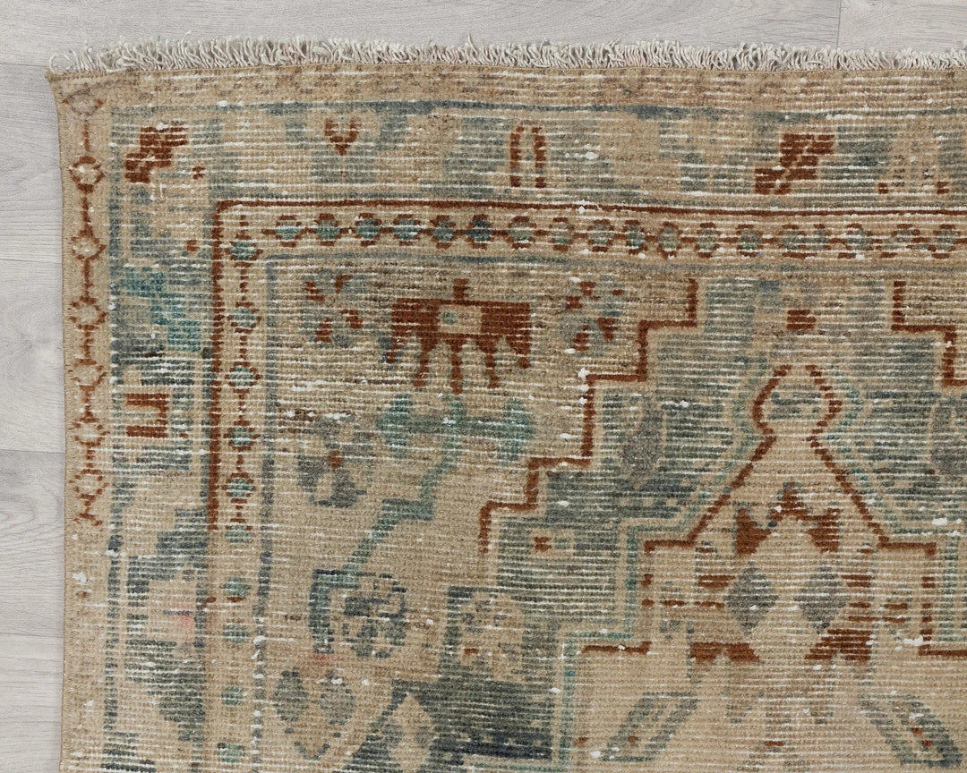 Multicolor Turkish Oushak Rug 3' 5" x 14' 6" Hand-Knotted | No. VR67646