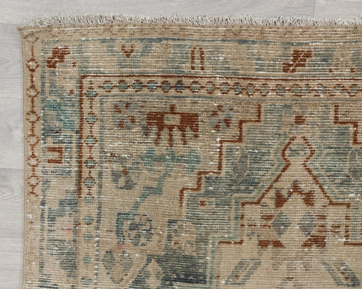 Multicolor Turkish Oushak Rug 3' 5" x 14' 6" Hand-Knotted | No. VR67646
